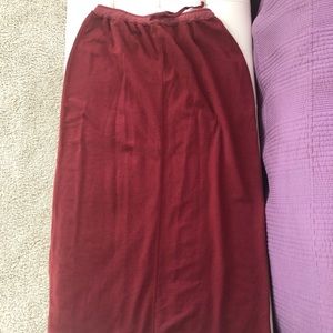 J. Jill Red Long Skirt